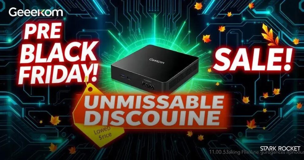 Desconto Imperdível: Geekom A7 Mini PC em Promoção Pré-Black Friday